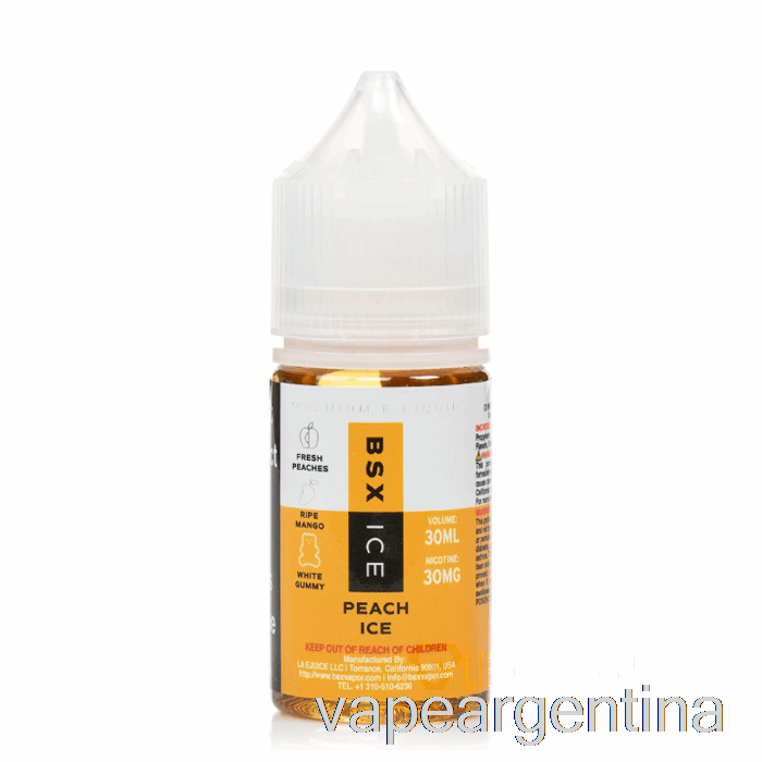 Hielo Melocotón - Serie Sal Bsx - 30ml 30mg Vape Descartable